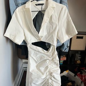 Zara White Mini Dress